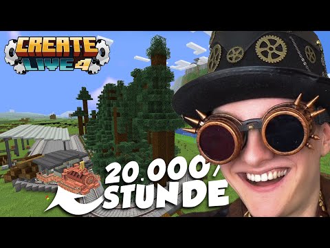 NEUE XXL Baumfarm! 20.000 Holz/Stunde! Zug & Mehr - CREATE LIVE 4 - #12