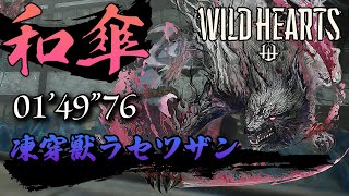 【ワイルドハーツ】凍穿獣ラセツザン 和傘 01"49"76