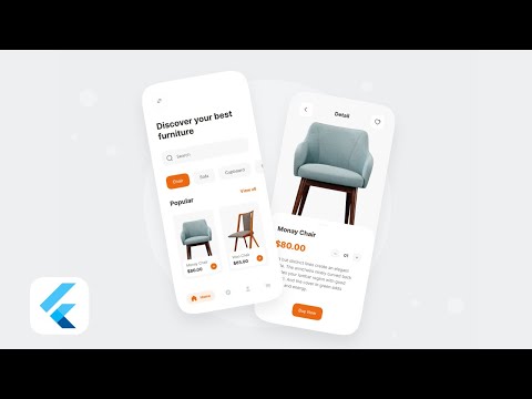 Flutter Shopping App UI || Flutte UI Design Tutorial