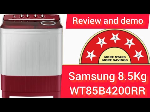 Thumbnail for Samsung 8.5Kg 5 star Semi-Automatic Washing Machine WT85B4200RR 2023 💥 how to use washing machine💥