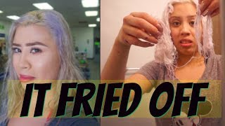 HOW NOT TO REMOVE PURPLE SHAMPOO//BLEACH FAIL