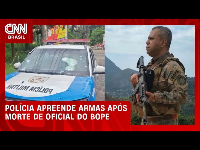 Polícia Civil apreende armas após morte de agente do Bope no Rio de Janeiro | LIVE CNN