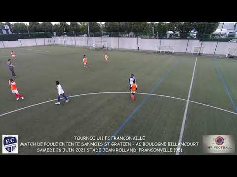 SAMEDI 26 JUIN 2021 TOURNOI FC FRANCONVILLE U11 MATCH DE POULE ENTENTE SANNOIS SG - AC BOULOGNE BT