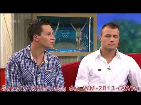 Unsere Wasserspringer Patrick Hausding und Sascha Klein nach der WM-2013.