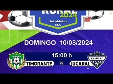 Campeonato Rural de Satubinha Maranhão. (Timorante vs Juçaral)