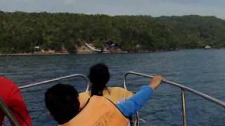 preview picture of video 'Bobcar on Speedboat going to water slide in Pena Plata, Samal Island, Philippines'