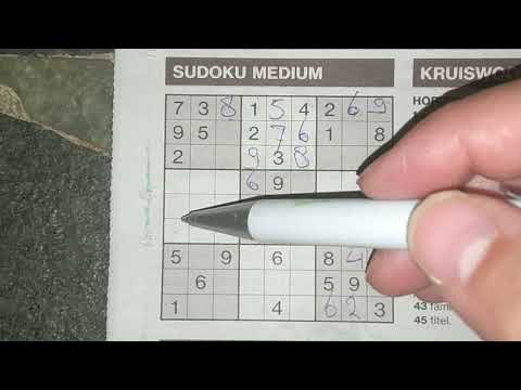 Today a new Medium Sudoku puzzle to solve (with a PDF file) 05-20-2019