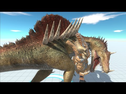 HYPOSPINOSAURUS VS WORKSHOP UNITS EPIC BATTLE - ANIMAL REVOLT BATTLE SIMULATOR