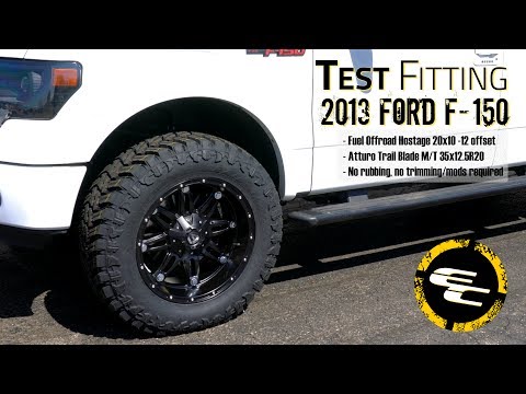 Test Fitting - 2013 Ford F-150 w/ 20" Fuel Hostages & 35" Atturo Trail Blade M/Ts