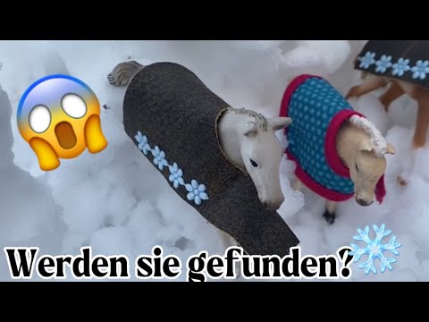 Foal LOST in the snow 😱😳❄️🌨️ || Schleich Story