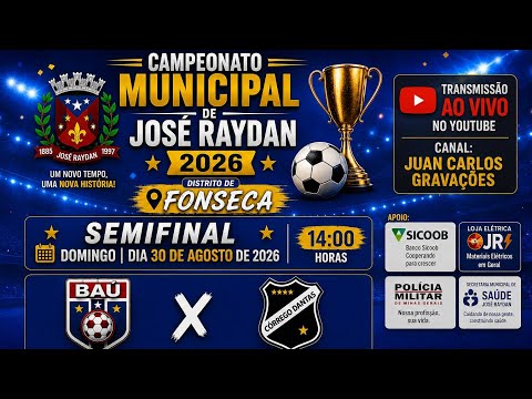 SEMI FINAL DO CAMPEONATO MUNICIPAL DE JOSÉ RAYDAN BAÚ X CÓRREGO DANTAS 2⁰ TEMPO 
