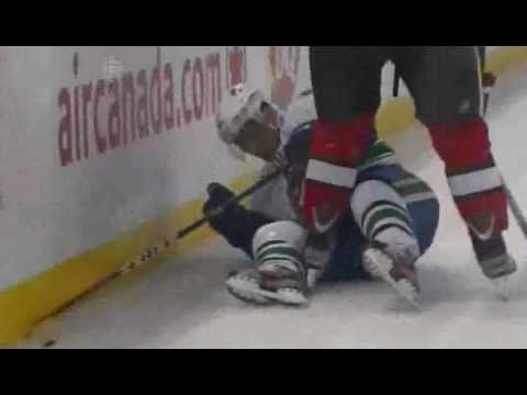 Nick Foligno Destroys Cody Hodgson (December 10 2011)