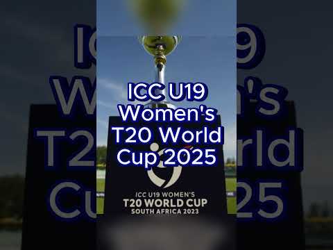 Groups of the ICC U19 Women's T20 World Cup 2025 #femalecricket #icc #under19 #worldcup #u19women