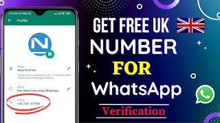 How To Get Frëe UK 🇬🇧 Number For WhatsApp Verification