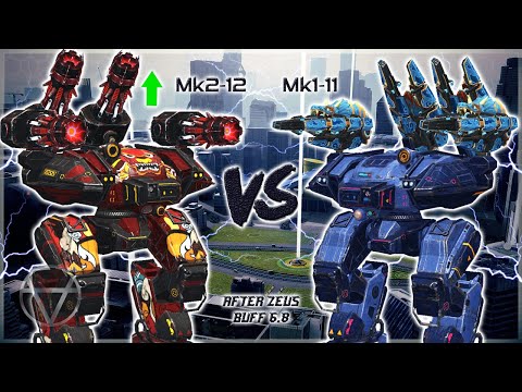 [WR] 🔥 Buffed Zeus (Mk2-12) VS Calamity (Mk1-11) – Comparison | War Robots