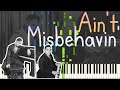 Jelly Roll Morton plays "Fats Waller" - Ain't Misbehavin' 1938 (Classic Jazz Piano Synthesia) [LoC]