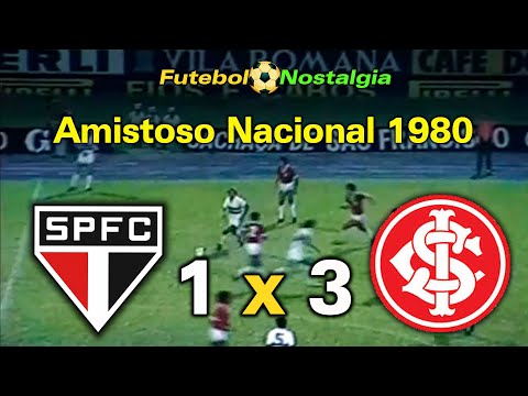 São Paulo 1 x 3 Internacional - 13-02-1980 ( Amistoso Nacional )