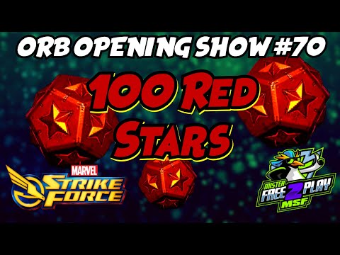 Are Red Stars Rigged? Opening 100 Red Star Orbs! | Marvel Strike Force