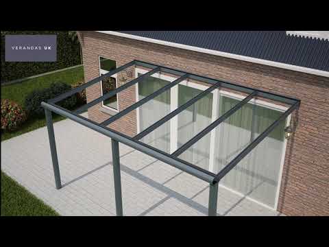Premium Aluminium Veranda - Anthracite Grey Finish - Image 2