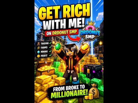Get Rich With Me on DrDonut SMP 💰🍩 | Ultravyn #shorts