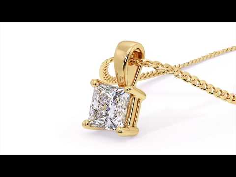 MIRABELLE - Princess Diamond Pendant (P-PR4389-Y)