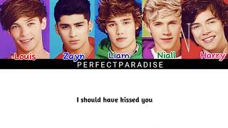 I should have kissed you - One Direction (Color Coded Lyrics)