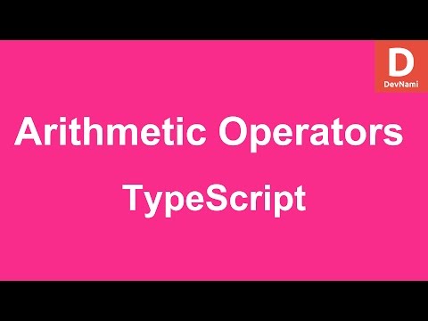 TypeScript Arithmetic Operators