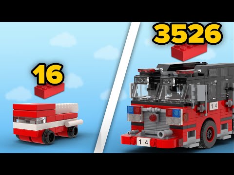LEGO Fire Trucks in Different Scales | Comparison
