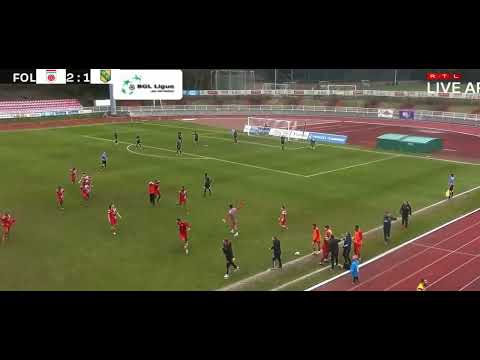 Joey Tshitoku marque le but de la victoire pour du CS Fola (2-1) FC Schifflange 95