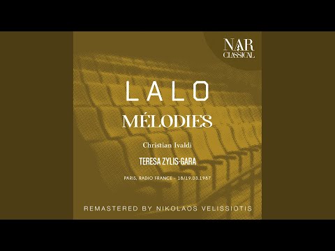 Trois mélodies, II: Chanson de Barberine