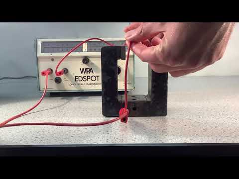 Generator effect / Electromagnetic Induction with a wire and magnet