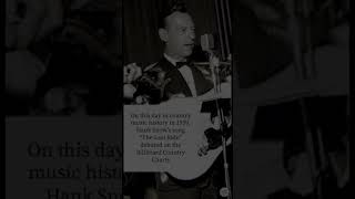 On this day in country music history in 1959 Hank Snow hit the charts #countrymusic #hanksnow #1959