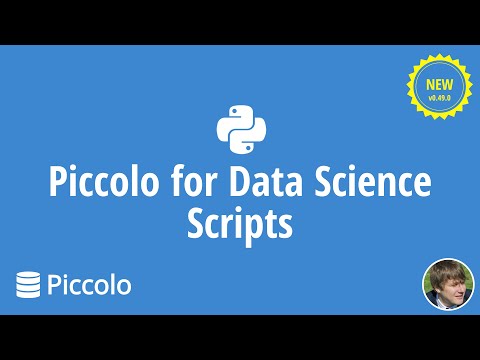 Piccolo for Data Science Scripts