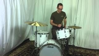 Video thumbnail for Ludwig Classic Maple 22x14, 13x9, 16x16 Drum Set in White Marine Pearl by Columbus Percussion