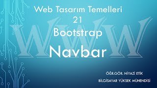 Web Tasarım Temelleri 21 - Bootstrap Navbar ile Yatay Menüler