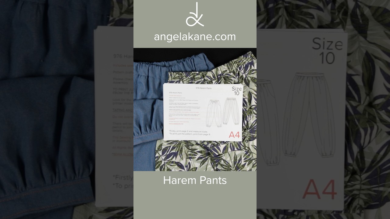 Harem Pants Sew Along