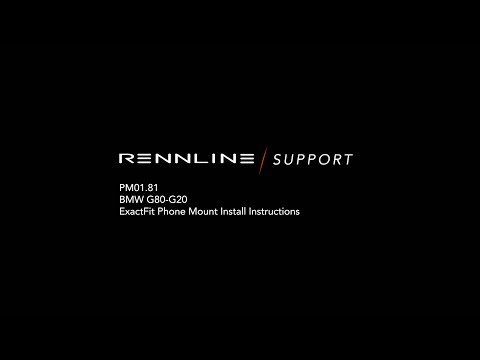Rennline PM01.81 ExactFit Phone Mount Installation - BMW G80-G20