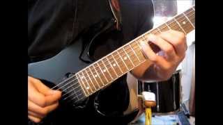 Guitar lesson: How to play "Arch Enemy - I am Legend / Out for Blood" solo (half speed)
