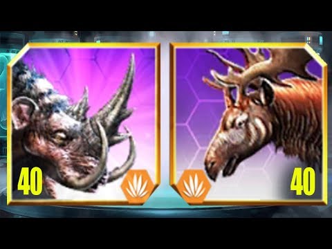 MAMMOTHERIUM Vs INDRICOCEROS - Jurassic World The Game