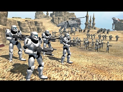 Endless Waves of Clones vs CIS Defense - Men of War: Assault Squad 2 - Cinematic Battle