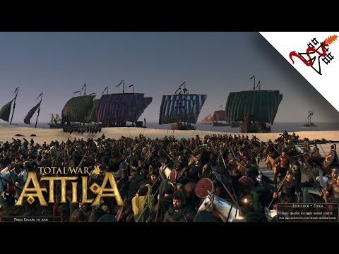 Total War: Attila - 2vs2 Coast Battle | Multiplayer Online Gameplay