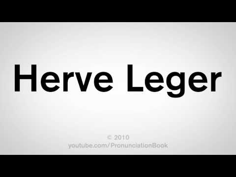 How To Pronounce Herve Leger