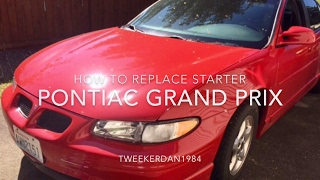 How to replace starter on 3.8L  Pontiac Grand Prix, Buick, Oldsmobile, Camaro, Chevrolet