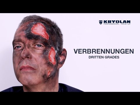 Realistische Unfall- und Notfalldarstellung (RUND) Verbrennung 3. Grades | Kryolan Tutorial