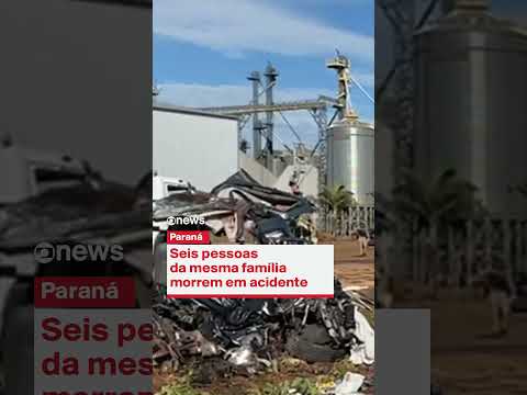Seis pessoas da mesma família morrem em acidente no Paraná