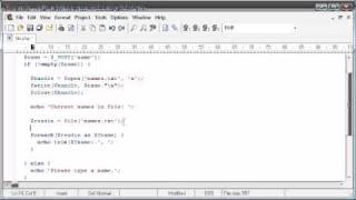 Beginner PHP Tutorial - 78 - File Handling: Reading a File
