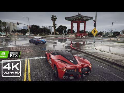 Grand Theft Auto 5 Ultra Realistic Ray-Tracing Graphics Gameplay GTA5 Mods [PC RTX 4K 60FPS]