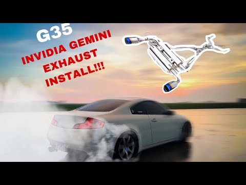 INVIDIA GEMINI EXHAUST INSTALL ON G35