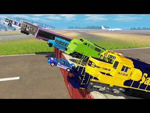 Train Long Jumping Championship | BeamNG Drive