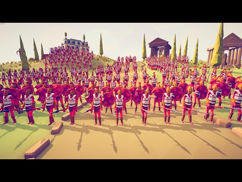100x Athenian military siege enemy castle - Totally Accurate Battle Simulator TABS